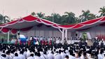 Hari Santri 2023, Lautan Baju Putih - Menag Berseragam Banser