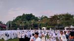 Hari Santri 2023, Lautan Baju Putih - Menag Berseragam Banser