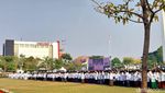 Hari Santri 2023, Lautan Baju Putih - Menag Berseragam Banser