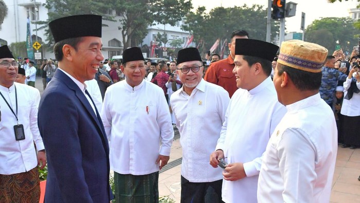 Jokowi di Apel Hari Santri