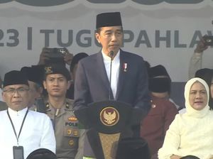 Jokowi Hadiri Apel Hari Santri 2023 di Surabaya, Ada Puan hingga Prabowo