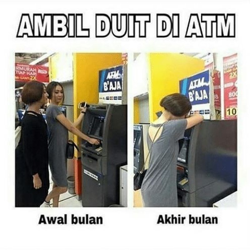 Sudah tanggal tua nih, sabar-sabar ya menanti gajian cair ke rekening. Lihat meme berikut deh buat menghibur kalian.