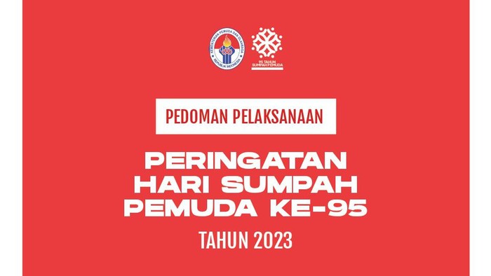 Pedoman Peringatan Hari Sumpah Pemuda Ke-95 Tahun 2023