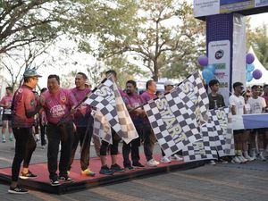 BPTD Sulsel Edukasi Keselamatan Jalan di Makassar Lewat Fun Run