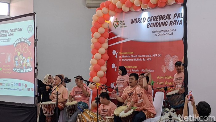 Peringatan World Cerebral Palsy 2023 di Wyata Guna, Kota Bandung, Minggu (22/10/2023).