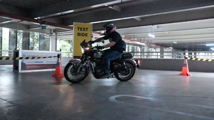 Area test ride pameran IMOS+ mencapai 1.100 meter persegi