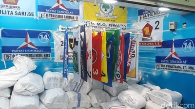 Potret Bisnis Atribut Partai Jelang Pemilu