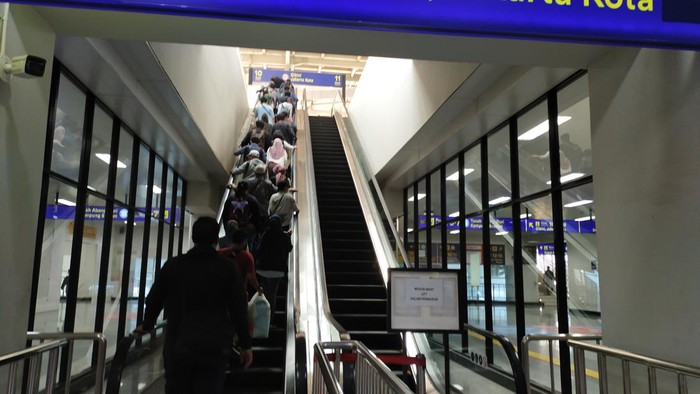 Eskalator di Stasiun Manggarai Mati (Tina/detikcom)