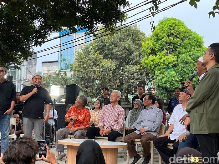 Ganjar dan Mahfud Md di M Bloc, 23 Oktober 2023. (Anggi Muliawati/detikcom)