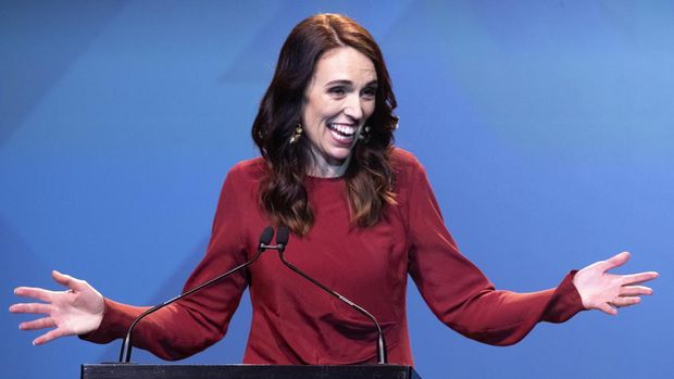 )Jacinda Ardern. (AP/Mark Baker)