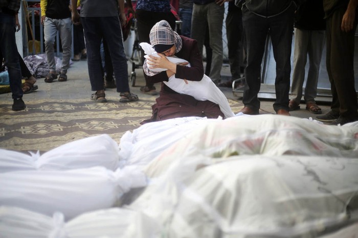 Korban tewas akibat serangan Israel di Gaza, Palestina terus bertambah, Senin (23/10/2023). Hingga kini korban tewas menjadi 4.651 orang.