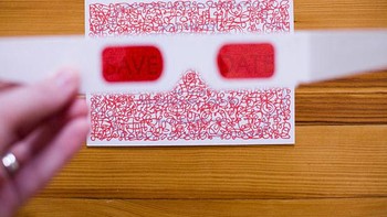 Wah, baru bisa dilihat kalau pakai kacamata 3D! Foto: etsy.com  