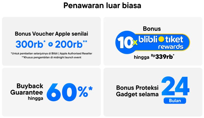 Masih Bisa Nih! Yuk Jemput iPhone 15 Series di Midnight Launch Blibli
