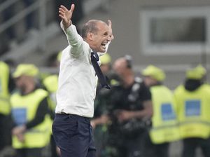 Milan Vs Juventus: Allegri Ngamuk-ngamuk di Pinggir Lapangan