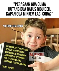 Konon, menagih hutang adalah tugas paling berat di muka bumi. Tetap semangat dan perkuat batin buat kamu yang sedang nagih hutang!