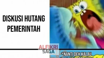 Utang sendiri pura-pura lupa. Foto: Facebook/Alfikri Saga  