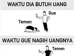 Meme Sulitnya Nagih Utang, Drama Banget Deh!