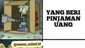 Kenapa lebih makmur yang hutang? Foto:  Instagram/meme_sulsel.id