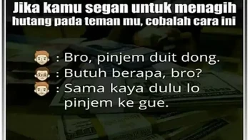 Sefruit cara menagih hutang lebih halus. Foto: Instagram/Rbayuaji
