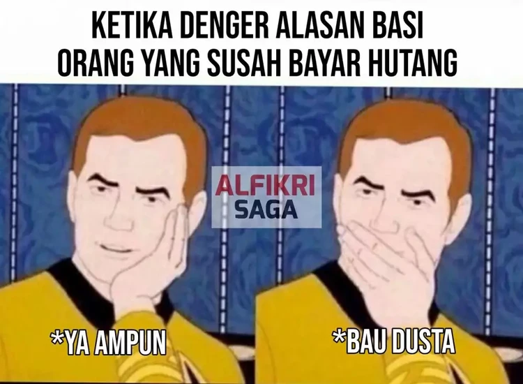 Meme Sulitnya Nagih Hutang, Drama Banget Deh! Konon, menagih hutang adalah tugas paling berat di muka bumi. Tetap semangat dan perkuat batin buat kamu yang sedang nagih hutang!