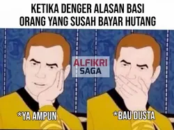 Meme Sulitnya Nagih Utang, Drama Banget Deh!