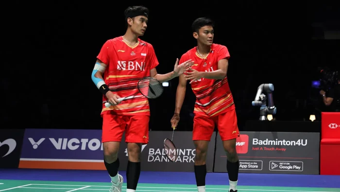 Muhammad Shohibul Fikri/Bagas Maulana di final Denmark Open 2023