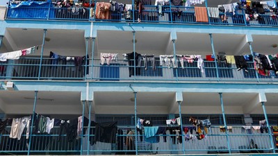 Sekolah yang Dikelola PBB Jadi Lokasi Mengungsi Warga Gaza