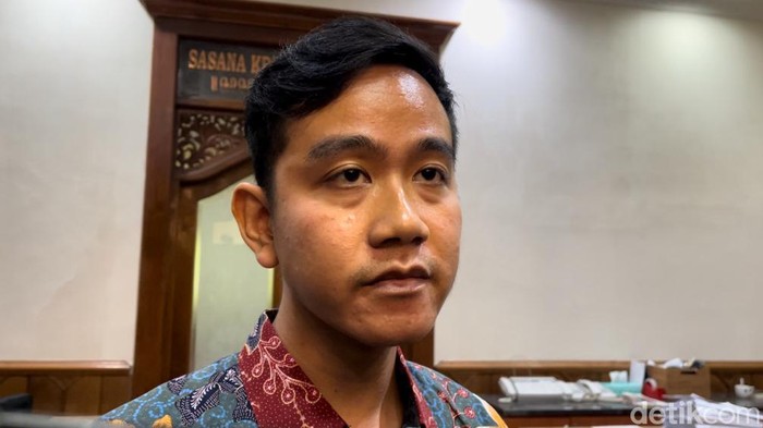 Wali Kota Solo, Gibran Rakabuming Raka, di Balai Kota Solo, Senin (23/10/2023).