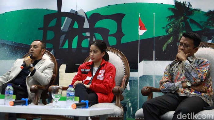 Diskusi dialektika demokrasi digelar di Media Center DPR RI, Jakarta, Selasa (24/10/2023). Diskusi ini membedah partisipasi milenial dalam pemilu 2024.