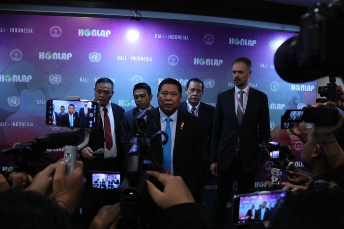 Kepala Badan Narkotika Nasional Republik Indonesia (BNN RI) Petrus Reinhard Golose secara resmi membuka The 45th Meeting of Heads National Drug Law Enforcement Agencies, Asia and The Pacific (HONLAP).