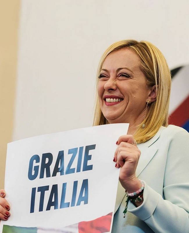 Pasangan tersebut telah berhubungan selama 10 tahun, namun keduanya tidak pernah menikah. Giorgia sendiri tidak menganut sistem bahwa pasangan yang sudah memiliki anak harus menikah. Foto: dok. Instagram/@giorgiameloni