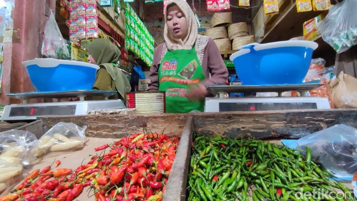 Harga cabai rawit di Pasar Manis Ciamis mengalami kenaikan