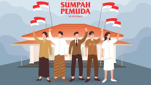 Ilustrasi Sumpah Pemuda.