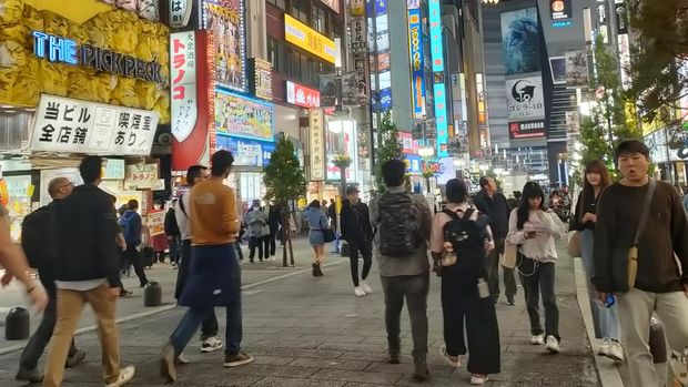 Kabukicho, kawasan red light district di Tokyo, Jepang.