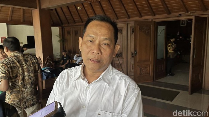Ketua DPC Partai Gerindra Solo Ardianto Kuswinarno di DPRD Solo, Selasa (24/10/2023).