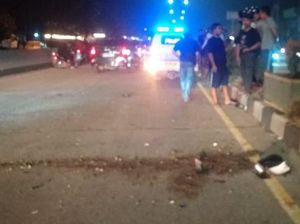 Sopir Mobil Tabrak Pemotor Lagi Perbaiki Rantai di Flyover Jadi Tersangka!