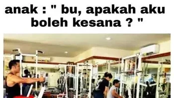 Olahraga jauh-jauh banget, beresin rumah aja dulu. Foto: 1cak