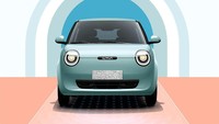 Lumin EV punya tampilan layaknya mobil listrik perkotaan di China, yakni berdimensi mungil dengan wajah yang dibuat menggemaskan. Kendaraan tersebut menggunakan headlamp atau lampu utama membulat sempurna serta emblem ‘Lumin’ di posisi sentral dan gril super minimalis. Foto: Doc. Changan.