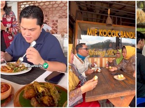 Aksi Sandiaga hingga Ganjar Pranowo yang Eksis Jadi Foodies