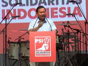 Di Depan PSI, Prabowo Puji Komitmen Jokowi Bela Rakyat