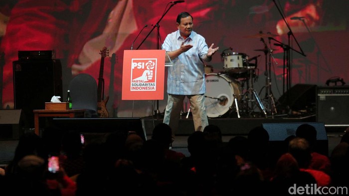PSI resmi mendukung Prabowo Subianto dan Gibran Rakabuming di Pilpres 2024. Deklarasi dukungan dikemas dalam gelaran konser terkait Pilpres 2024.