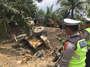 Truk Pengangkut Alat Berat Alami Kecelakaan di Aceh Singkil, 3 Orang Tewas