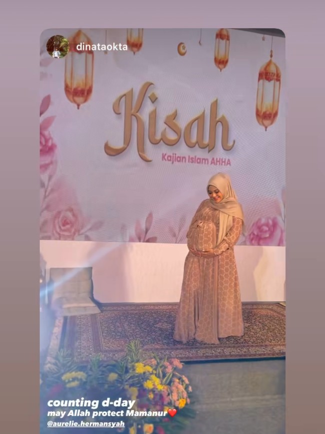 Aurel sendiri tampil cantik mengenakan busana berwarna pastel. Penampilannya itu kian memesona ditambah dengan pulasan makeup di wajahnya. Foto: Instagram