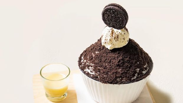 Bingsu orea di Doux Butter.