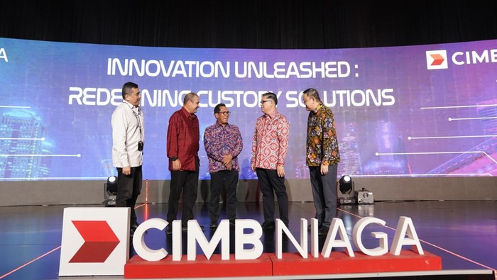 CIMB Niaga Luncurkan Sistem Kustodian Berskala Internasional Bank CIMB Niaga meluncurkan Sistem Kustodian Baru yang mengusung tema “Innovation Unleashed: Redefining Custody Solutions”, di Jakarta.