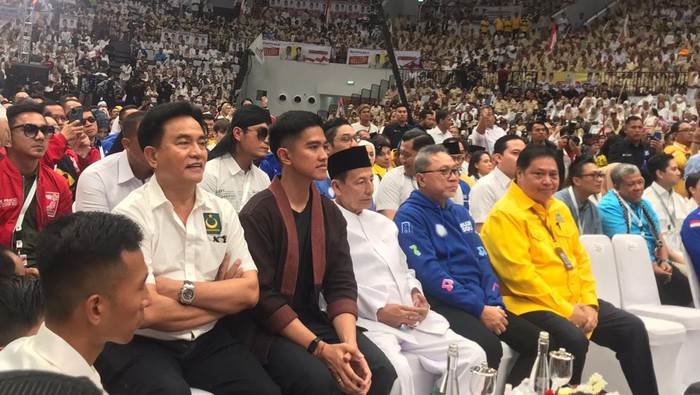 Deklarasi Prabowo-Gibran di Indonesia Arena GBK (Firda Cynthia/detikcom)