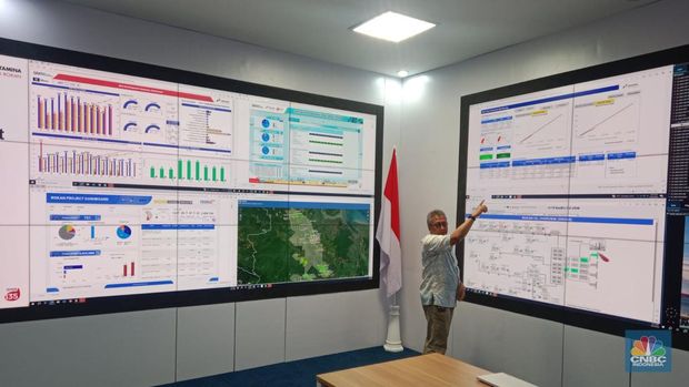Digital Innovation Centre (DICE) Wilayah Kerja (WK) Rokan, Pertamina Hulu Rokan (PHR). (CNBC Indonesia/Pratama Guitarra)