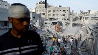 Dalam 24 jam terakhir, sebanyak 756 warga palestina termasuk 233 anak-anak tewas dalam serangan Israel.