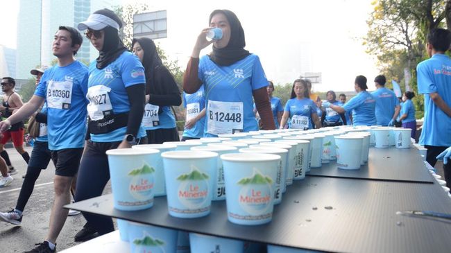 Water Station Jakarta Marathon Penuhi Standar Global