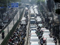 Jalan Sultan Agung Manggarai Macet Jelang Pendaftaran Prabowo-Gibran